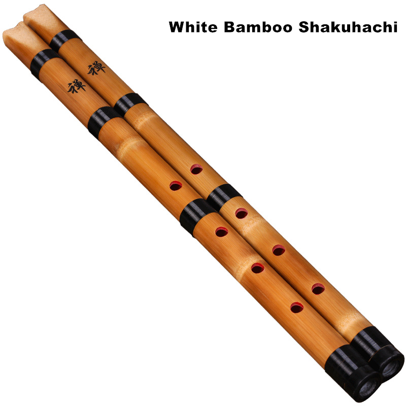 Musical Instrument Irish - 수제 천연 흰색 대나무 Shakuhachi 치바/일본
