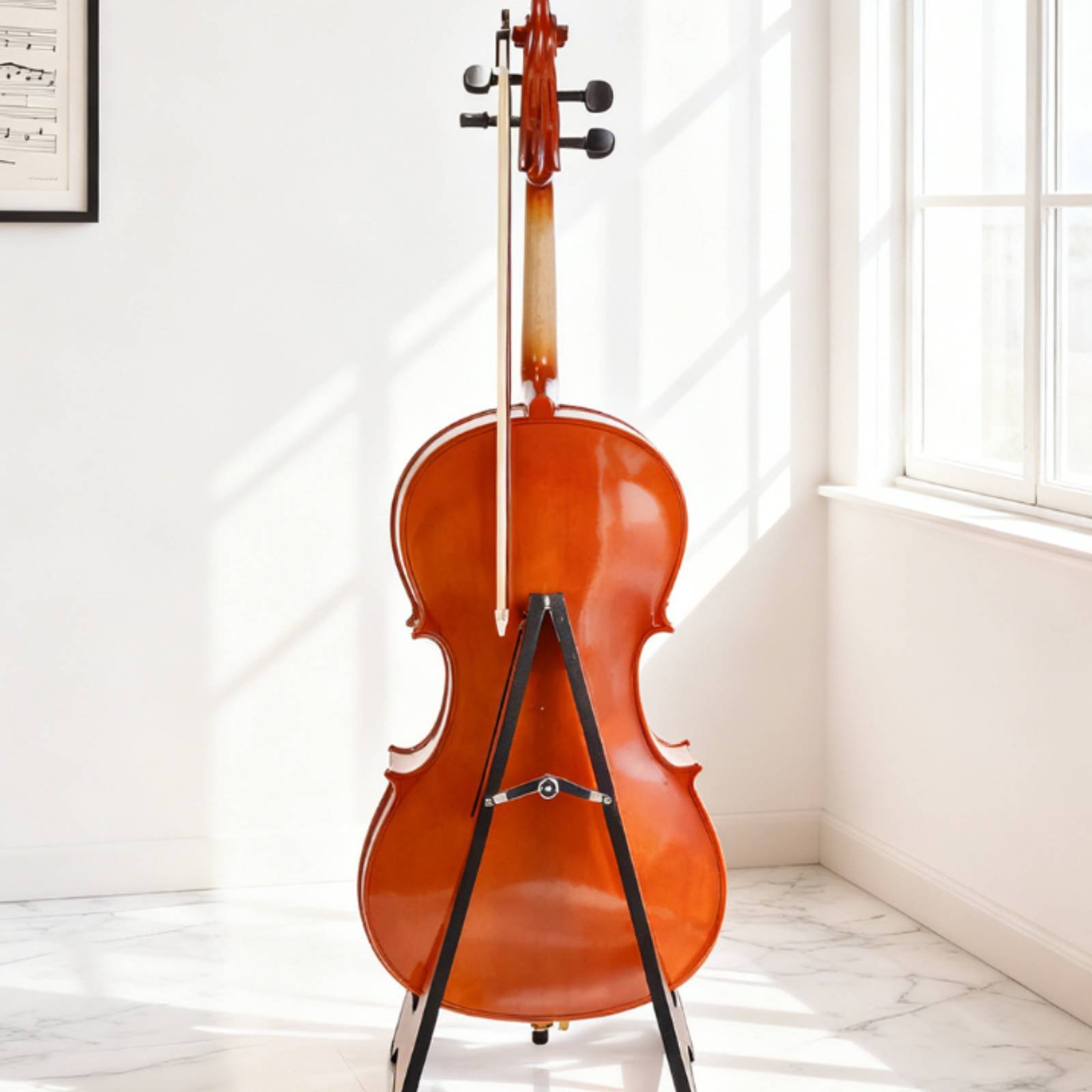 Musical Instrument Cello - 플로어 첼로 스탠드 우아한 디자인 첼로