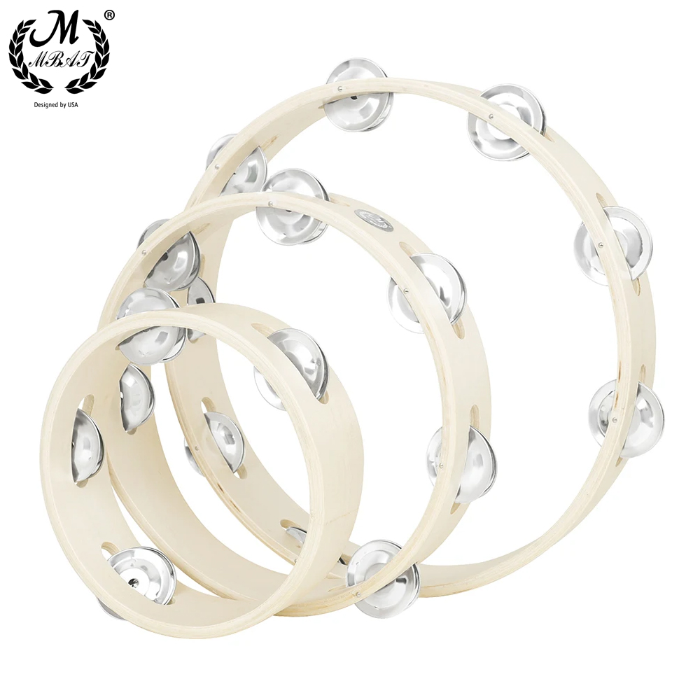 Musical Instrument Tambourine - 우드 탬버린 타악기 3 종 세트,