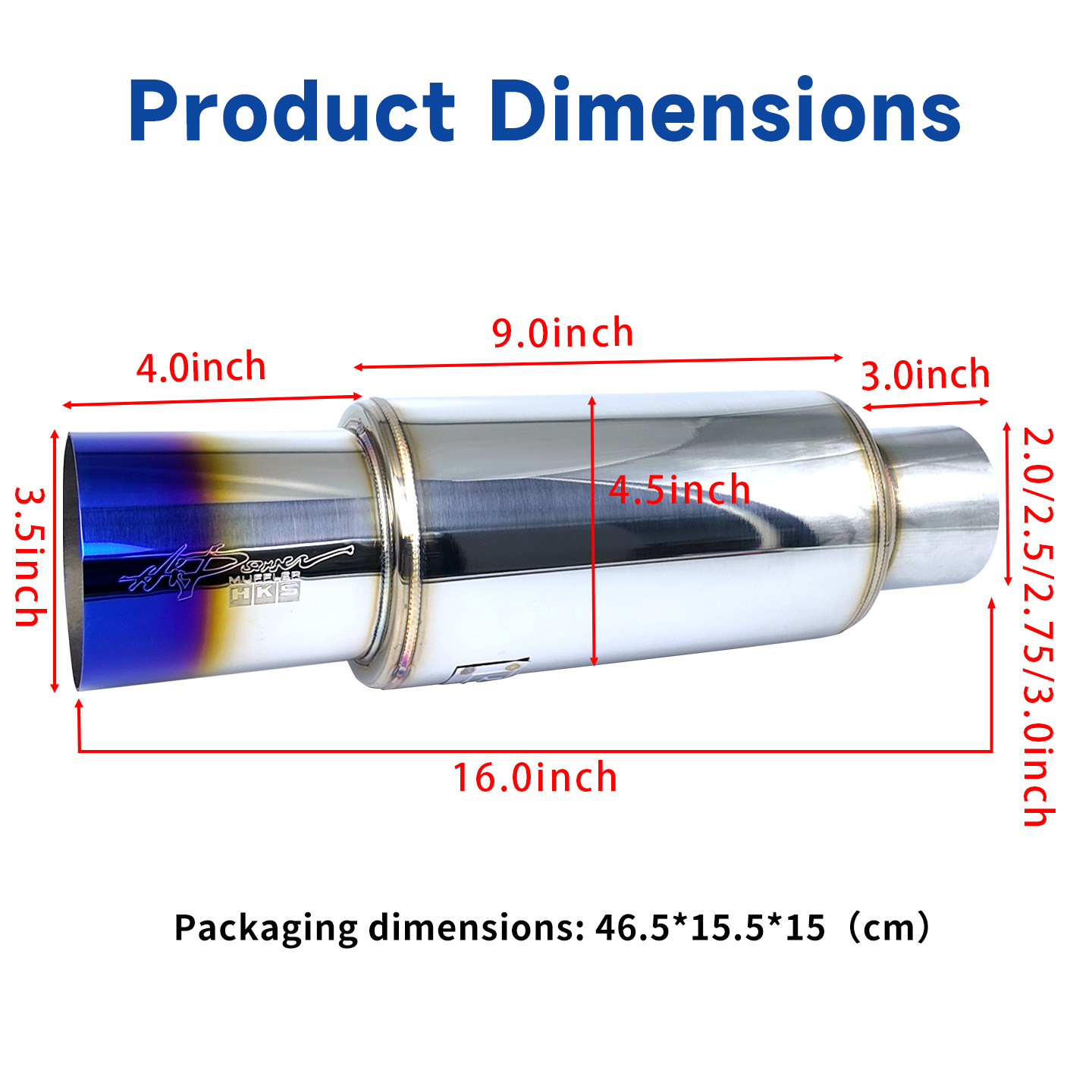HKS 51 63 70 76-89mm 스테인리스 스틸  - Musical Instrument Pipe 리뷰 및 가격