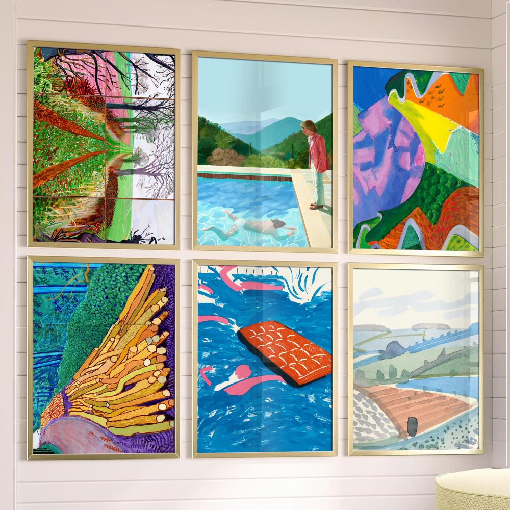 아트 데이비드 호크니 포스터 음악 앨범 커버 룸 캔버스 - Musical Instrument Painting 리뷰 및 가격