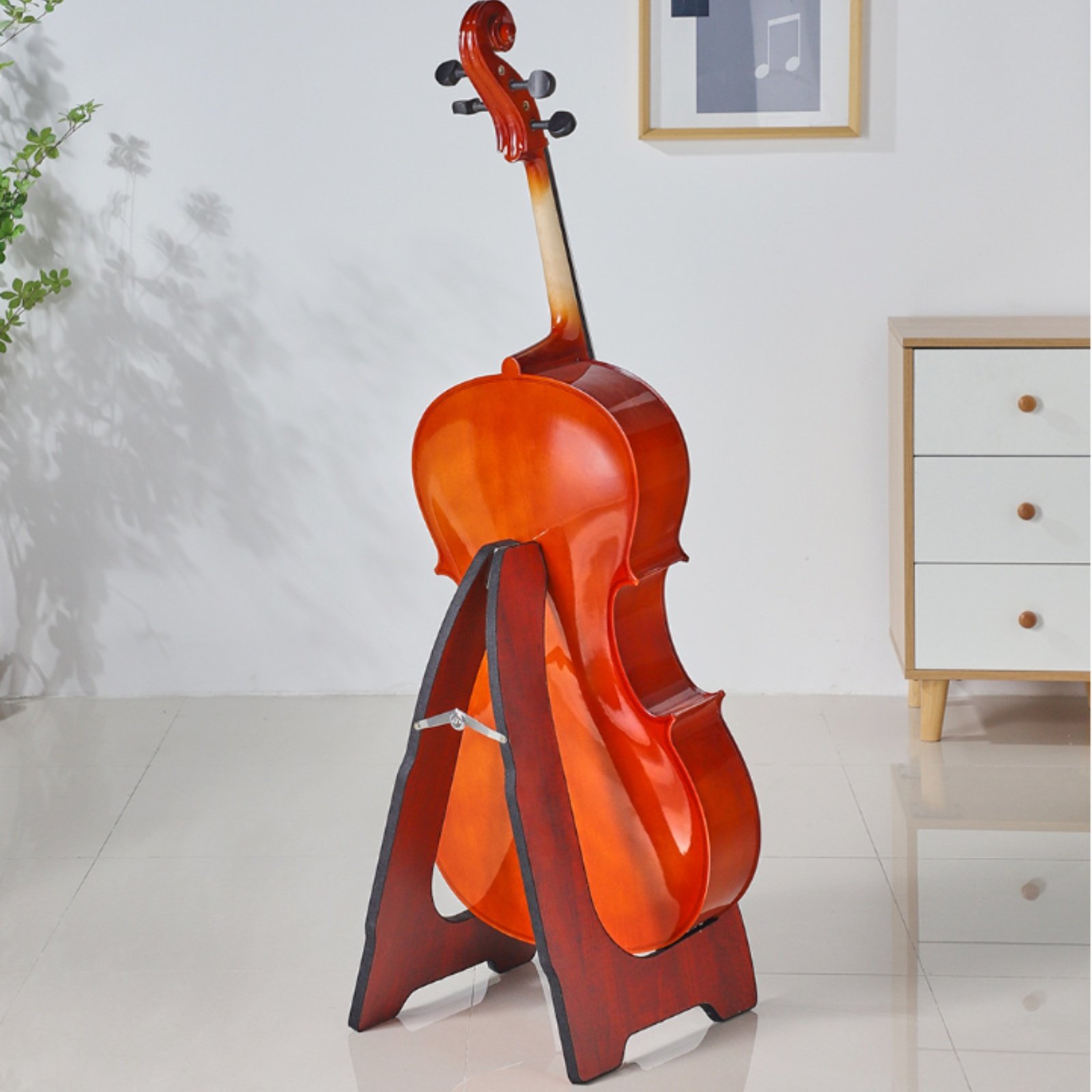 플로어 첼로 스탠드 우아한 디자인 첼로 스탠드 현악기  - Musical Instrument Cello 리뷰 및 가격