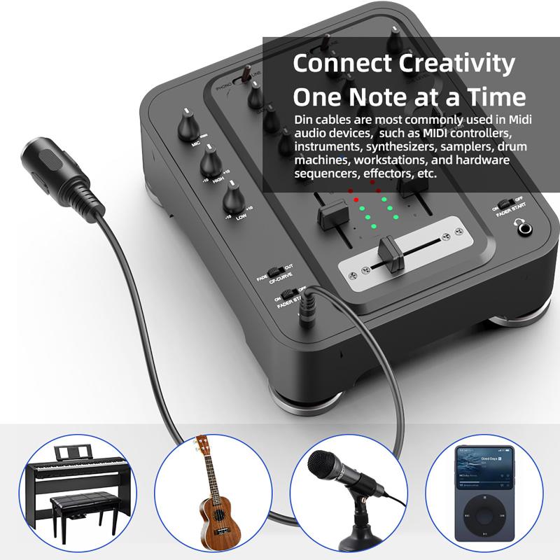 핫세일 MIDI DIN 5-3.5mm TRS 컨버터 케 - Musical Instrument Videos 리뷰 및 가격