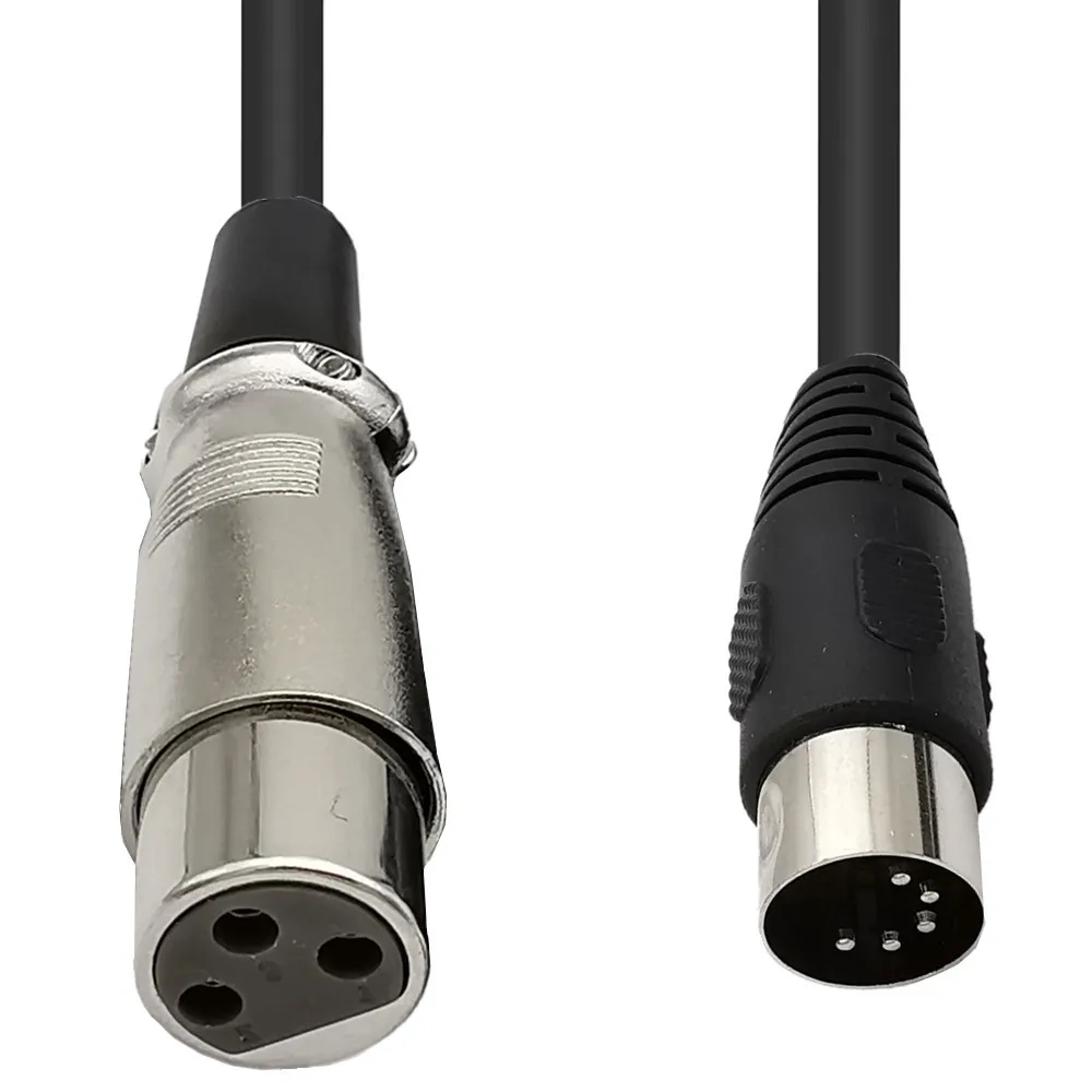 MIDI-XLR 어댑터 케이블, DIN 5핀-XLR 3 - Musical Instrument Videos 리뷰 및 가격